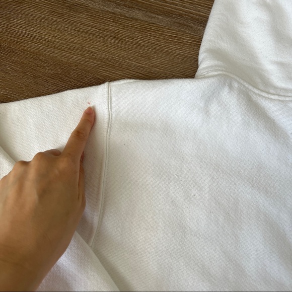 Champion Vintage Reverse Weave White Hoodie - Picture 14 of 16